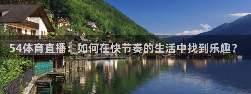nba免费直播看球吧：54体育直播：如何在快节奏的生活中找到乐趣？